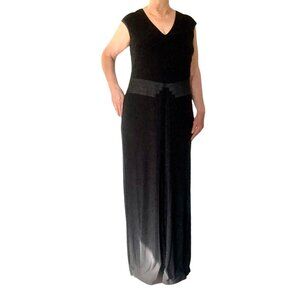 Ralph Lauren Evening Art Deco Black Gown